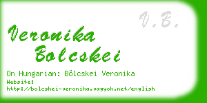 veronika bolcskei business card